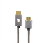 מתאם נירוסטה DP 1.1V זכר ל-HDMI נקבה 1.4V