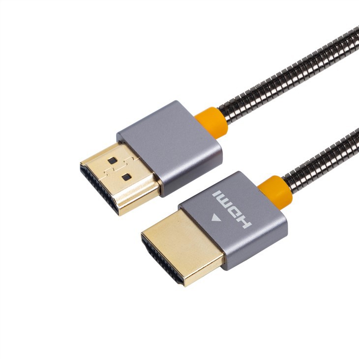 כבל HDMI ל-HDMI 4K מפלדת אל חלד